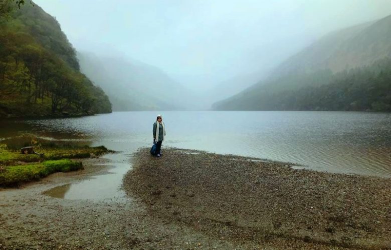 A romantic mist hung over one of two lakes at Glendalough