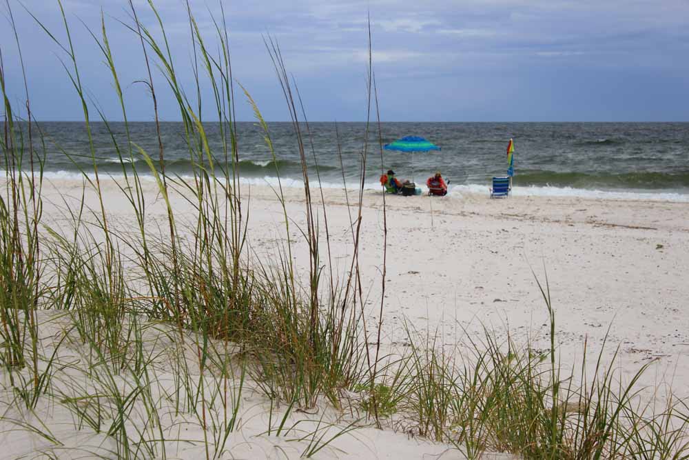 Sea oats and sugar-white sands in Gulf Shores