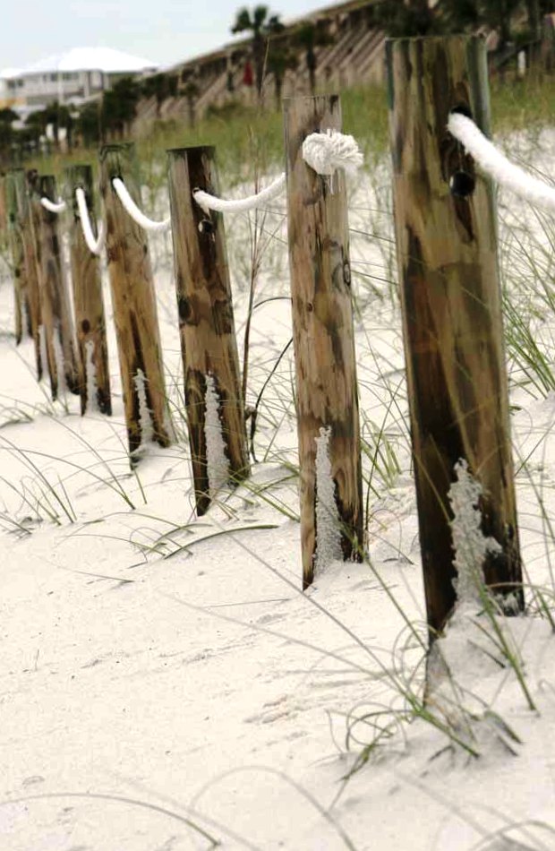 The white sands along the Alabama Gulf Coast 