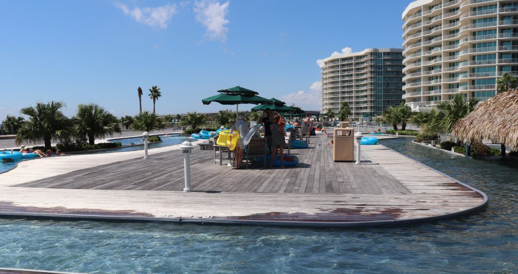 The Caribe Resort in Orange Beach, Alabama has a rooftop lazy river