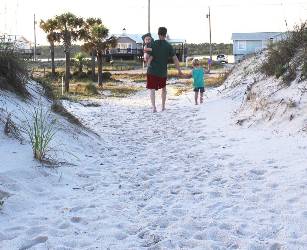 Beach houses are good lodging options for families in Alabama's Gulf Shores