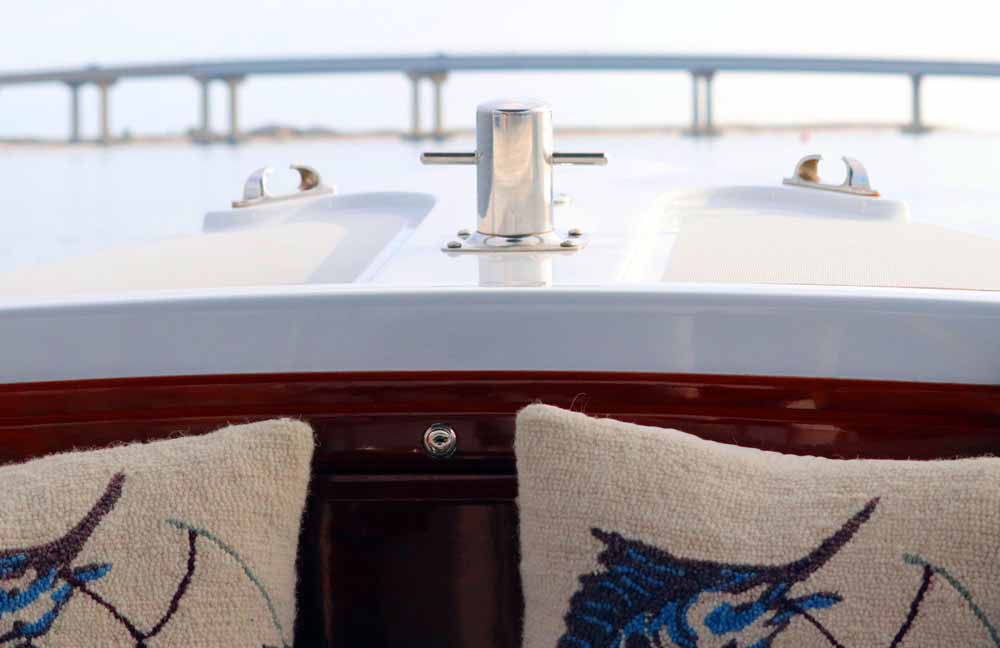 The ride is smooth and relaxing in a Duffy electric boat